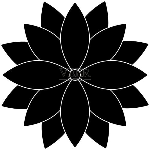 莲花荷花平面设计 从孤立标志到和谐图标的矢量美学
